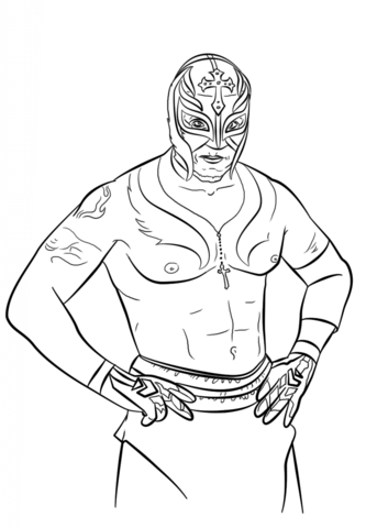 Rey Mysterio Coloring Page